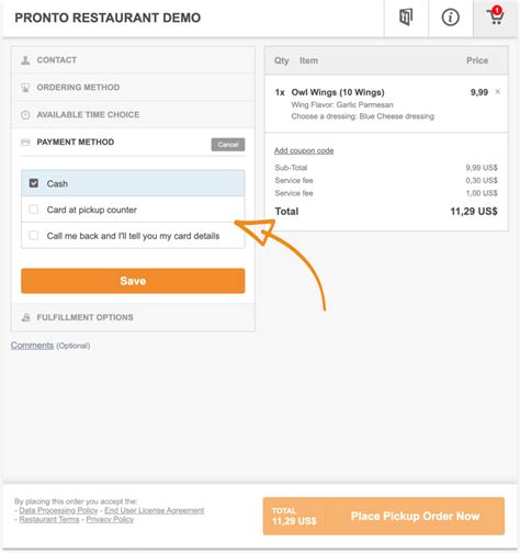 Payment Delivery Options .